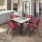 Regency Kahlo Square Table & Chair Sets, 48 W, 48 L, 29 H, Wood, Metal, Plastic Top, Maple TPL4848PLBK47BY - alternate 1